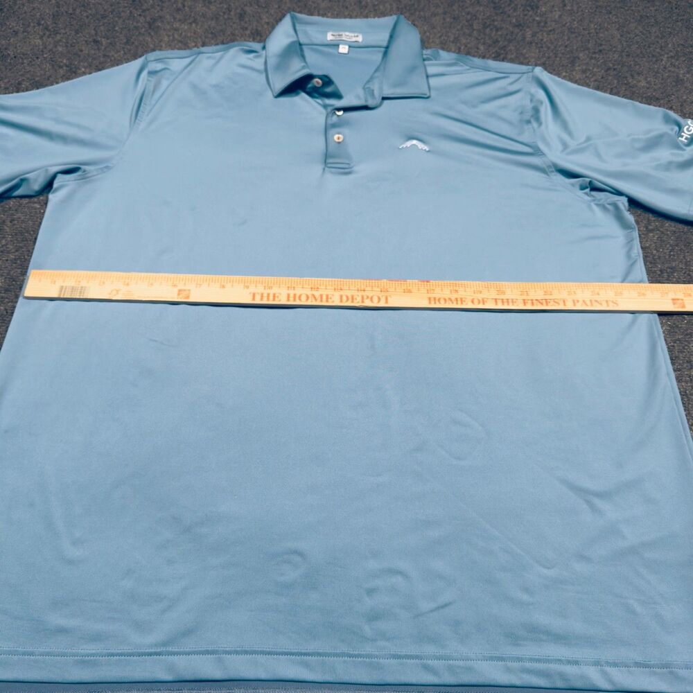 Peter Millar Summer Comfort Blue Golf Hawaii HGCSA Polo Shirt XXL 2XL - Picture 7 of 7